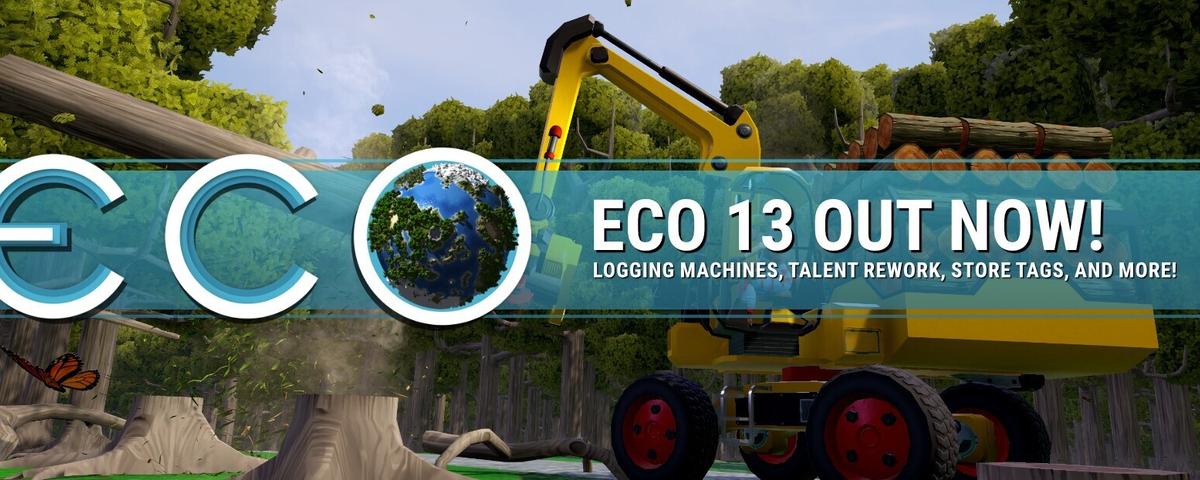 Eco Update 13: Logging-maskiner og progression-rework (8. april 2026)