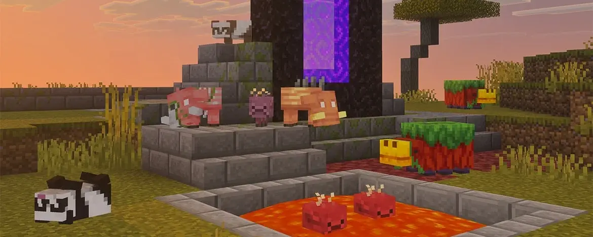 Minecraft Snapshot Februar 2026: Baby Hoglin, Zoglin, Strider, Panda og Snifflet er her!